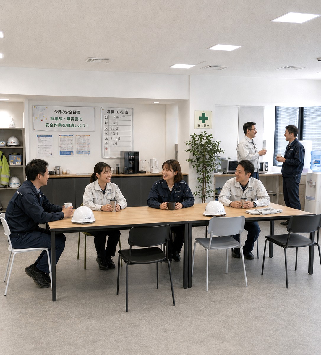 社員が打ち合わせをしている様子